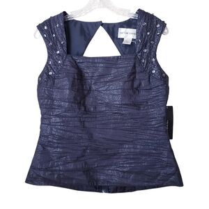 Vintage Victor Costa Black Evening Top